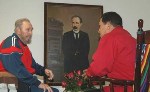Fidel y Chávez se abrazan de nuevo en La Habana